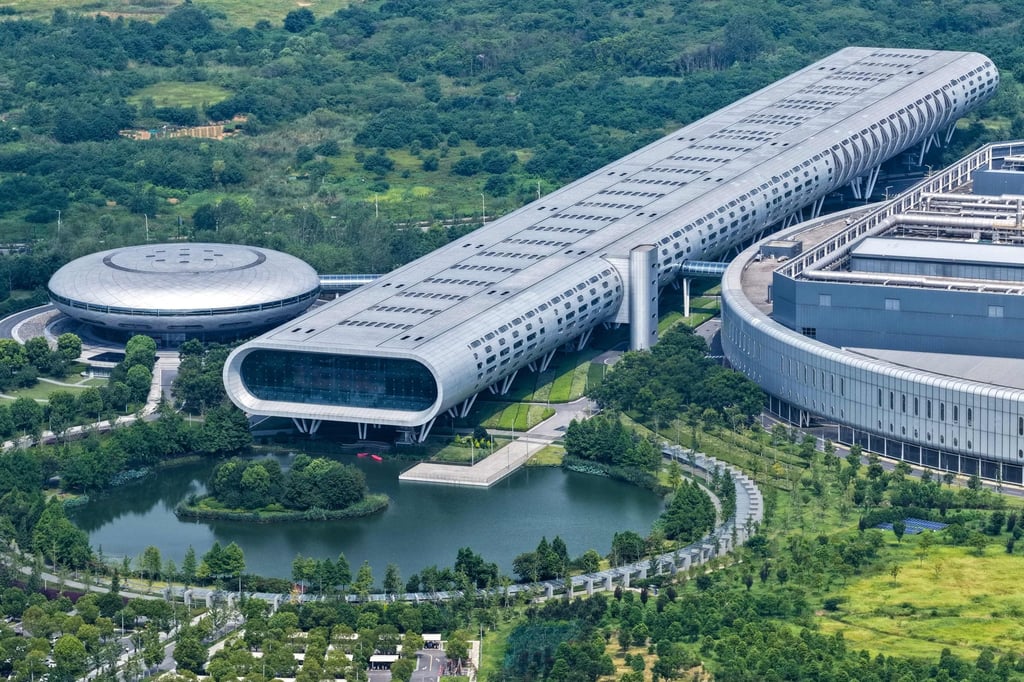 An aerial view of Taiwan Semiconductor Manufacturing Co’s production complex in Nanjing, the capital of eastern Jiangsu province, on August 6, 2025. Photo: AFP