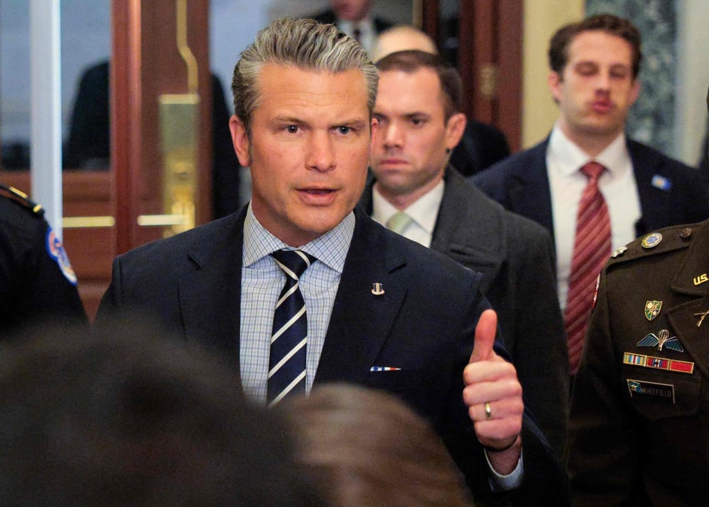 US Defence Secretary Pete Hegseth arrives for a briefing on the Trump administration’s attack on Venezuela with lawmakers at the US Capitol on January 5, in Washington. Photo: AFP