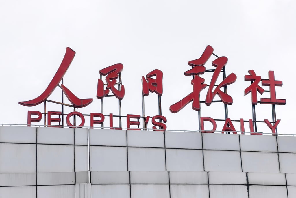 The commentaries of People’s Daily, a Communist Party mouthpiece headquartered in Beijing, are thought to reflect the views of China’s top leadership. Photo: Shutterstock