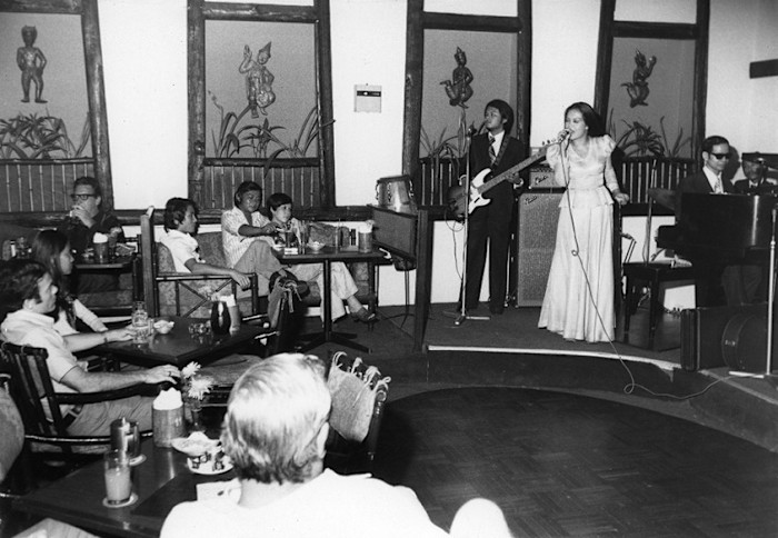 Live music in The Bamboo Bar, 1949