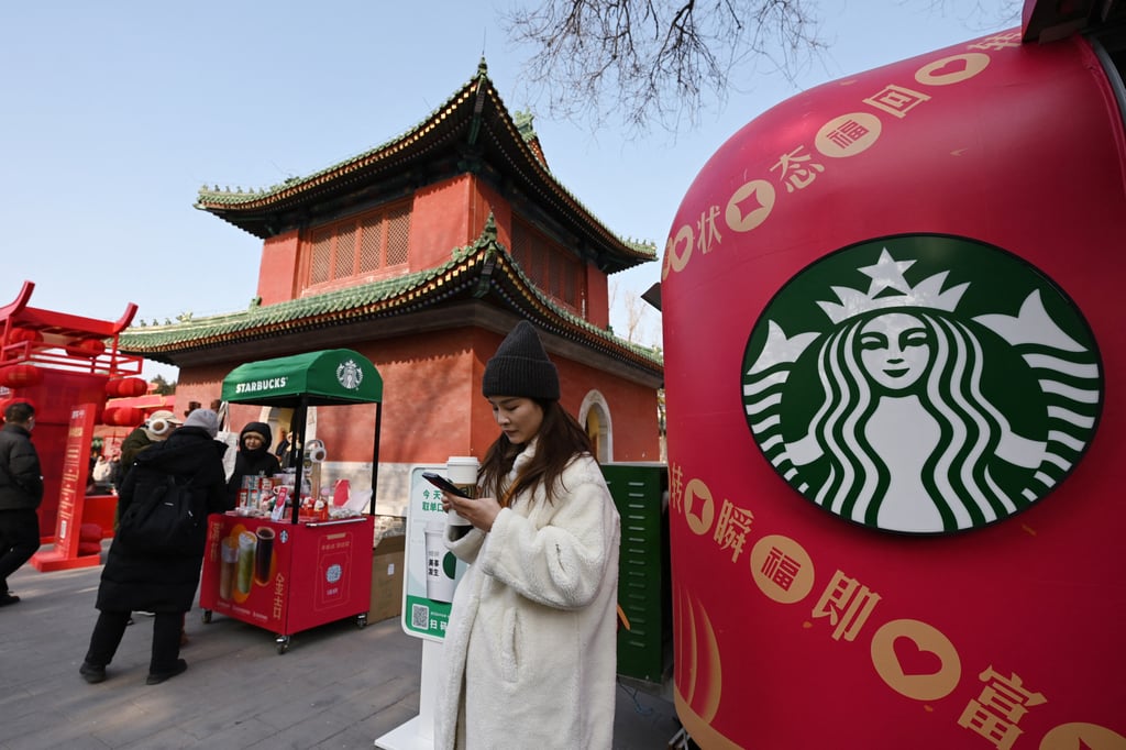 Starbucks operates more than 8,000 stores on the mainland. Photo: AFP