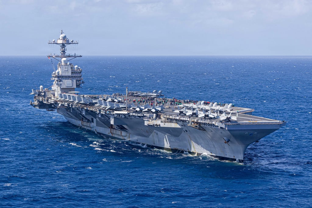 The USS Gerald R. Ford has been at sea for nearly nine months. Photo: Handout