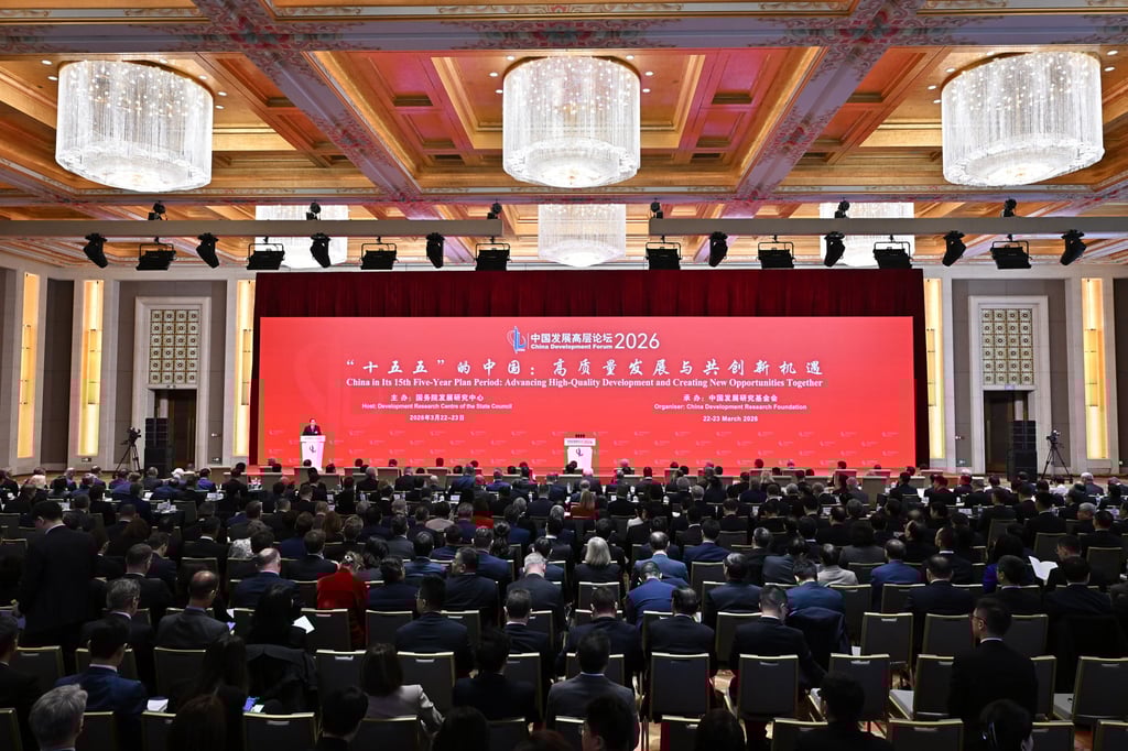 Participants attend the China Development Forum in Beijing on March 22. Photo: Xinhua Participants attend the China Development Forum in Beijing on March 22. Photo: Xinhua