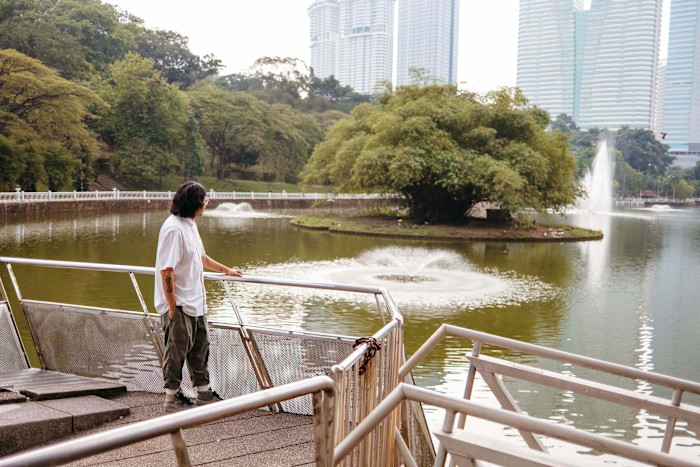Chang in the Perdana Botanical Garden