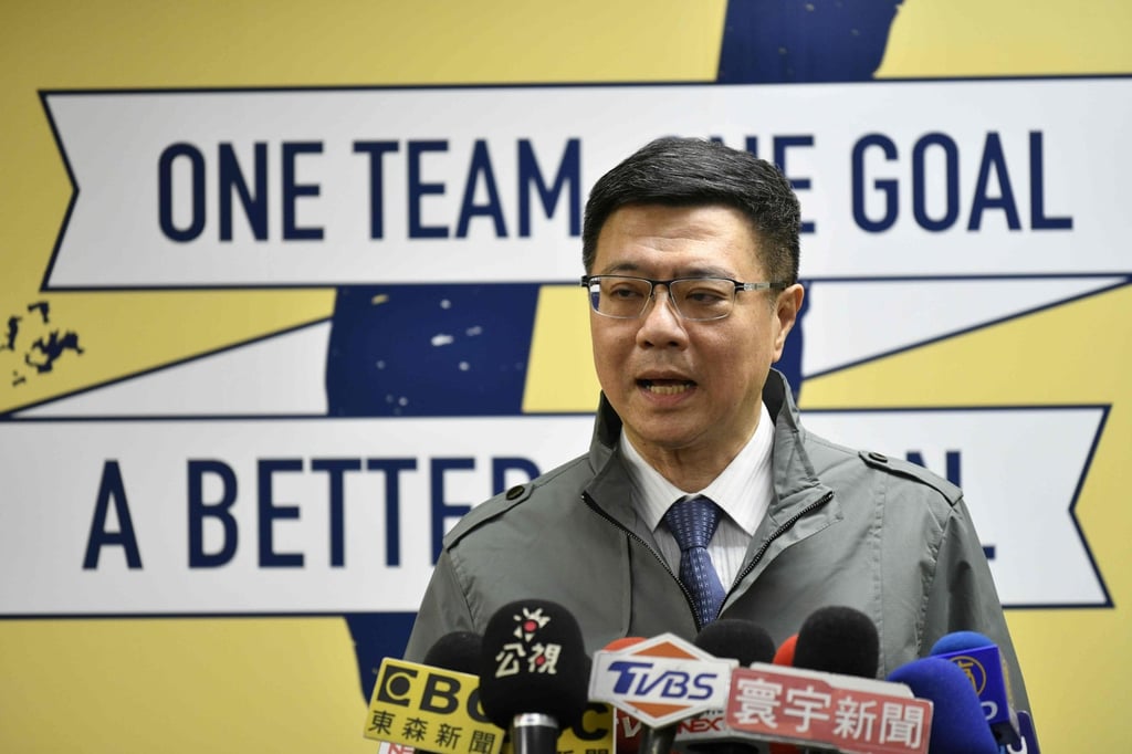 Taiwanese Premier Cho Jung-tai says drones will become central to the island’s future supply chains. Photo: AFP