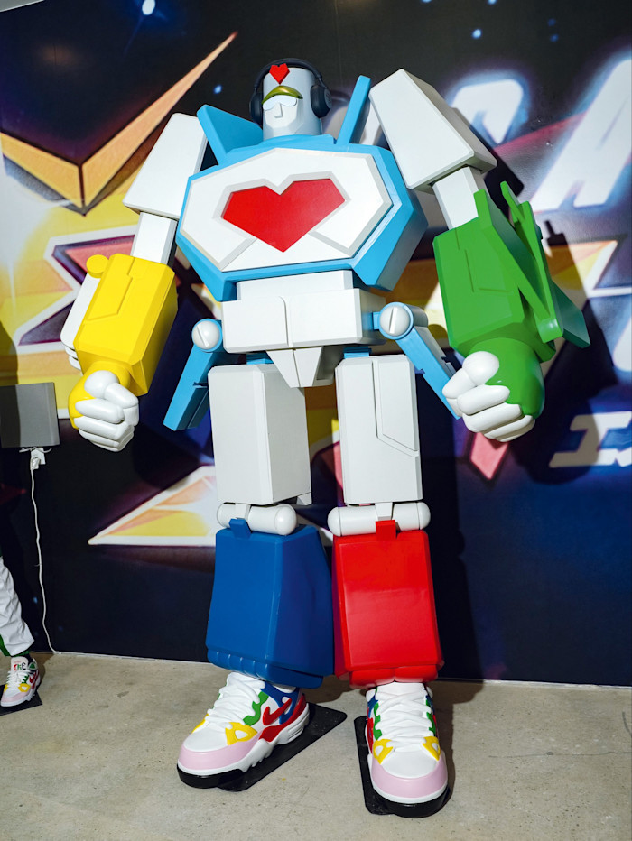 A display inside the Victor Victor store in New York in 2024, which exclusively stocked Nigo&nbsp;x Nike outside of Japan