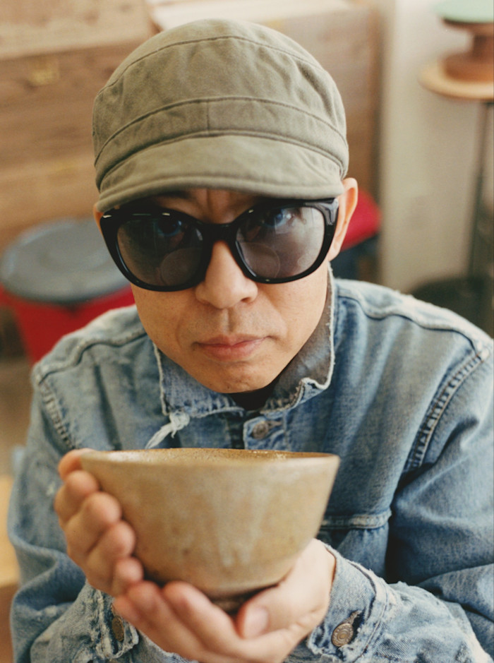 Holding a hand-thrown tea bowl