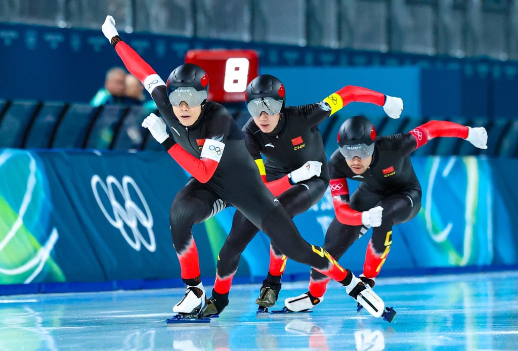 Chinese households tuned into the Winter Olympics, where domestic sportswear giants Li Ning and Anta had high visibility. Photo: Xinhua