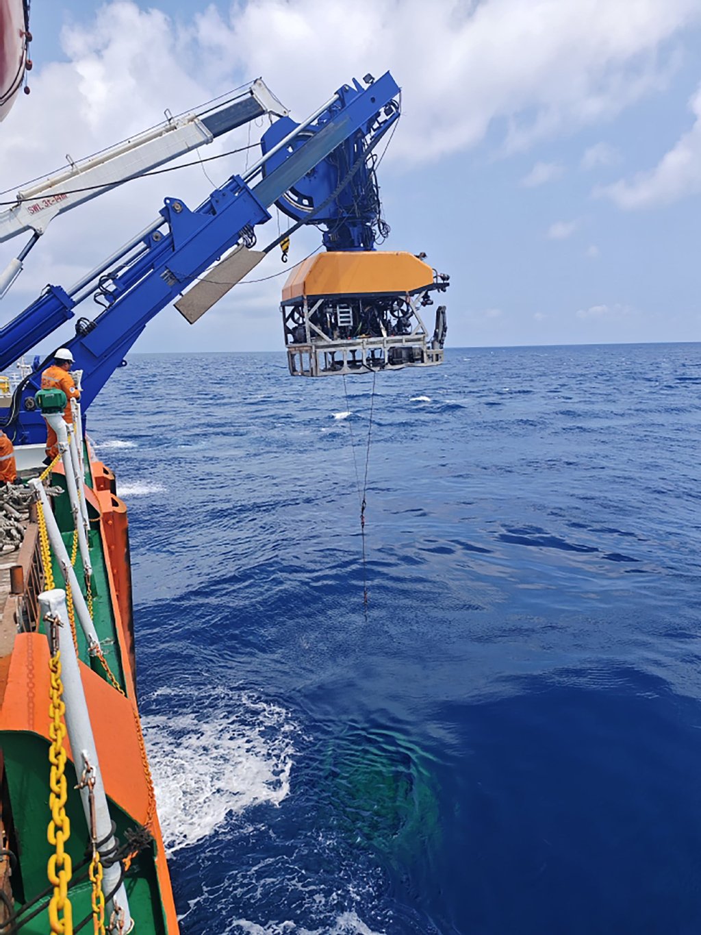 The Haiyang Dizhi 2’s electro-hydrostatic actuator is expected to play a role in the construction and repair of deep-sea oil and gas pipelines. Photo: Handout