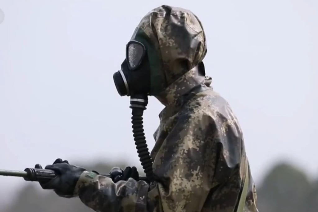 The state broadcaster’s report on Tuesday of the nuclear response simulation did not specify the timing or the location of the military exercise. Photo: CCTV