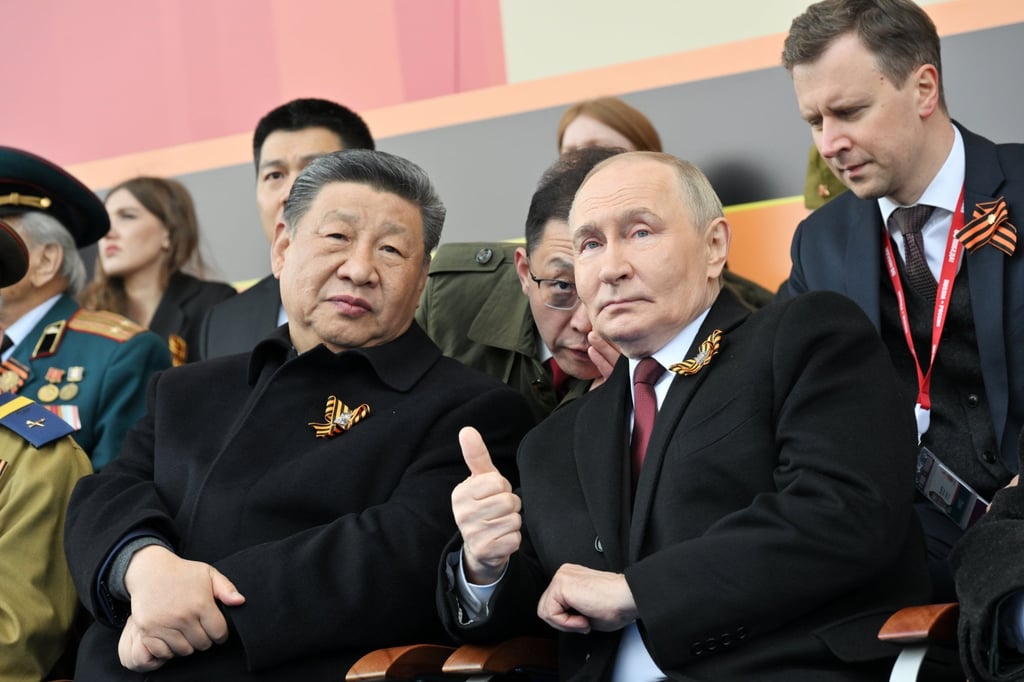 Chinese President Xi Jinping and Russian leader Vladimir Putin, pictured at last year’s Victory Day military parade in Moscow. Photo: EPA Chinese President Xi Jinping and Russian leader Vladimir Putin, pictured at last year’s Victory Day military parade in Moscow. Photo: EPA