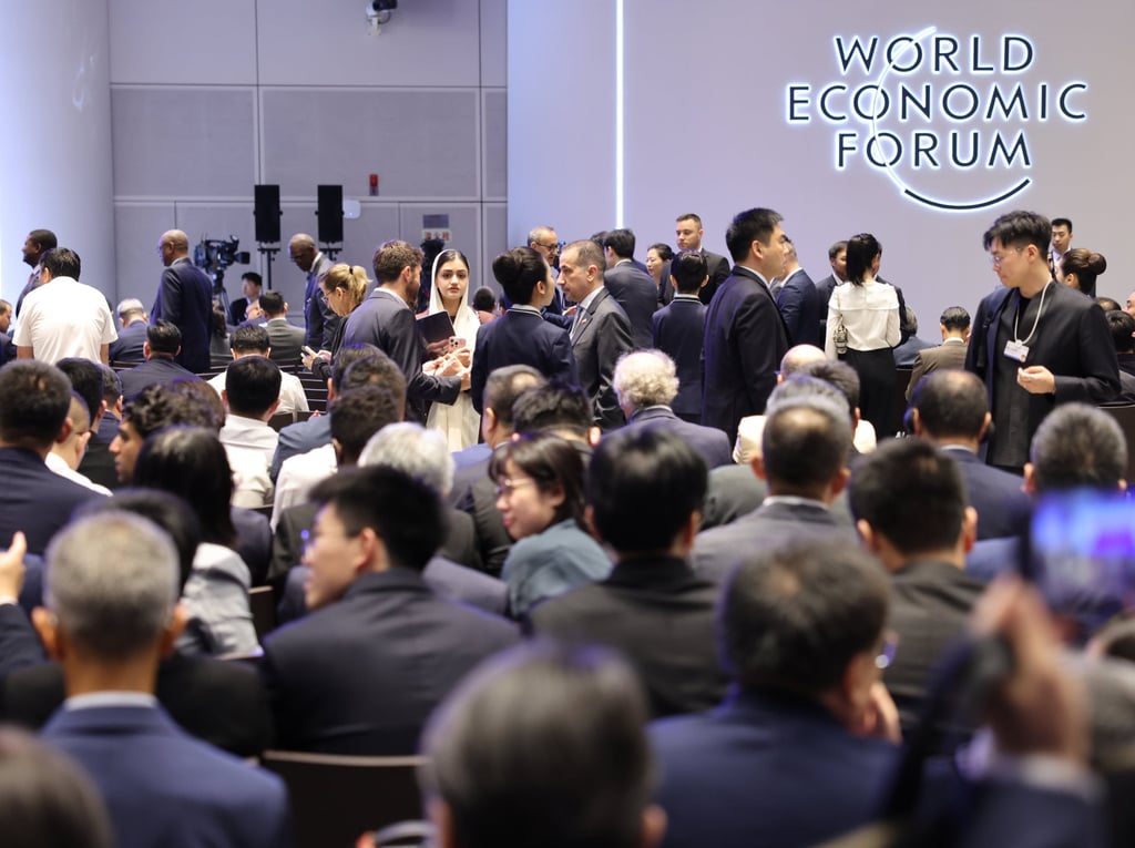 The 17th Annual Meeting of the New Champions, also known as the Summer Davos, was held at the Dalian International Conference Centre this week and featured the theme “Innovating at Scale”. Photo: Xinhua