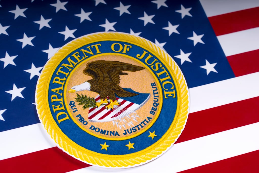 The Justice Department said claims resolved by the settlement were “allegations only”. Photo: Shutterstock The Justice Department said claims resolved by the settlement were “allegations only”. Photo: Shutterstock
